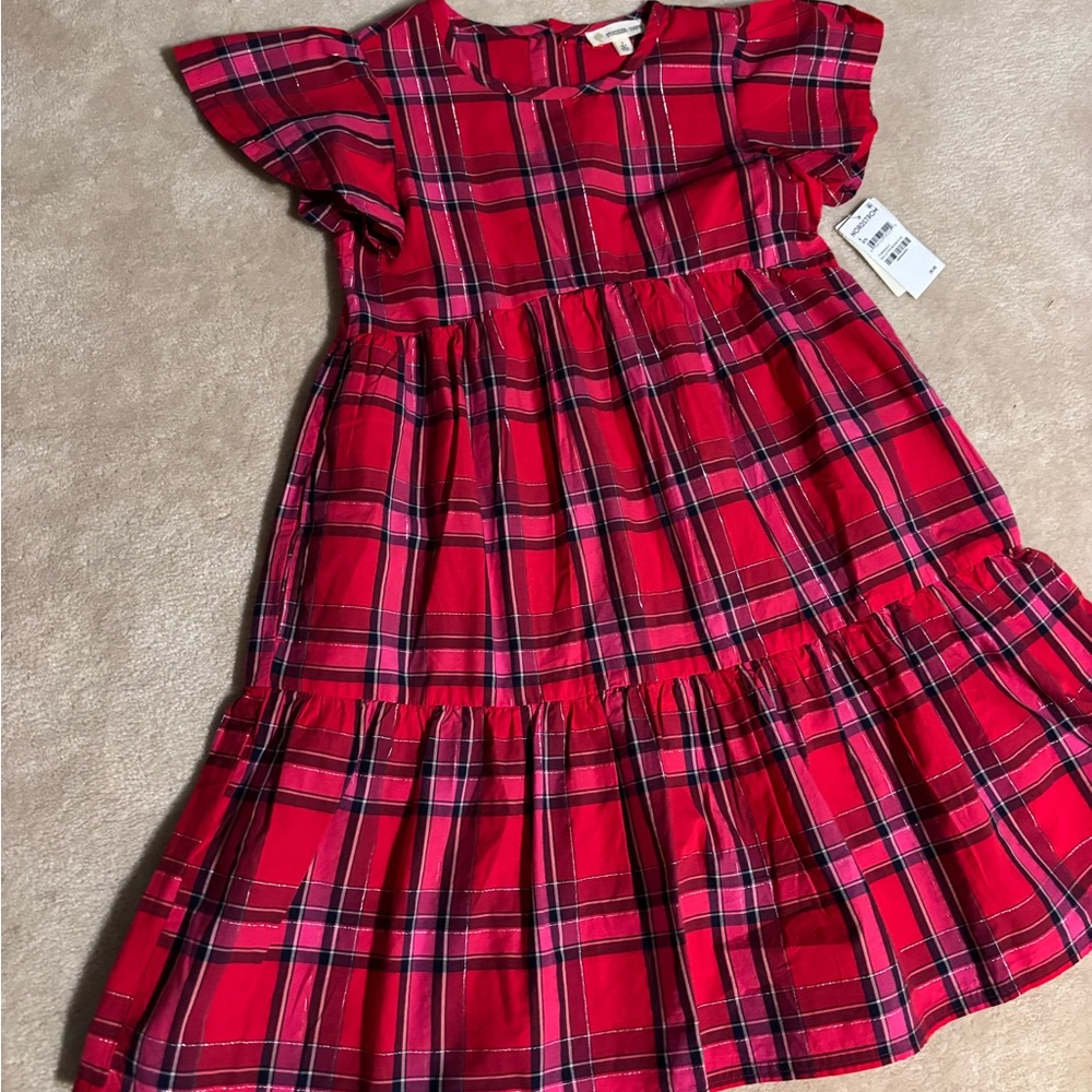 NWT Tucker + Tate Red Plaid Kids Dress